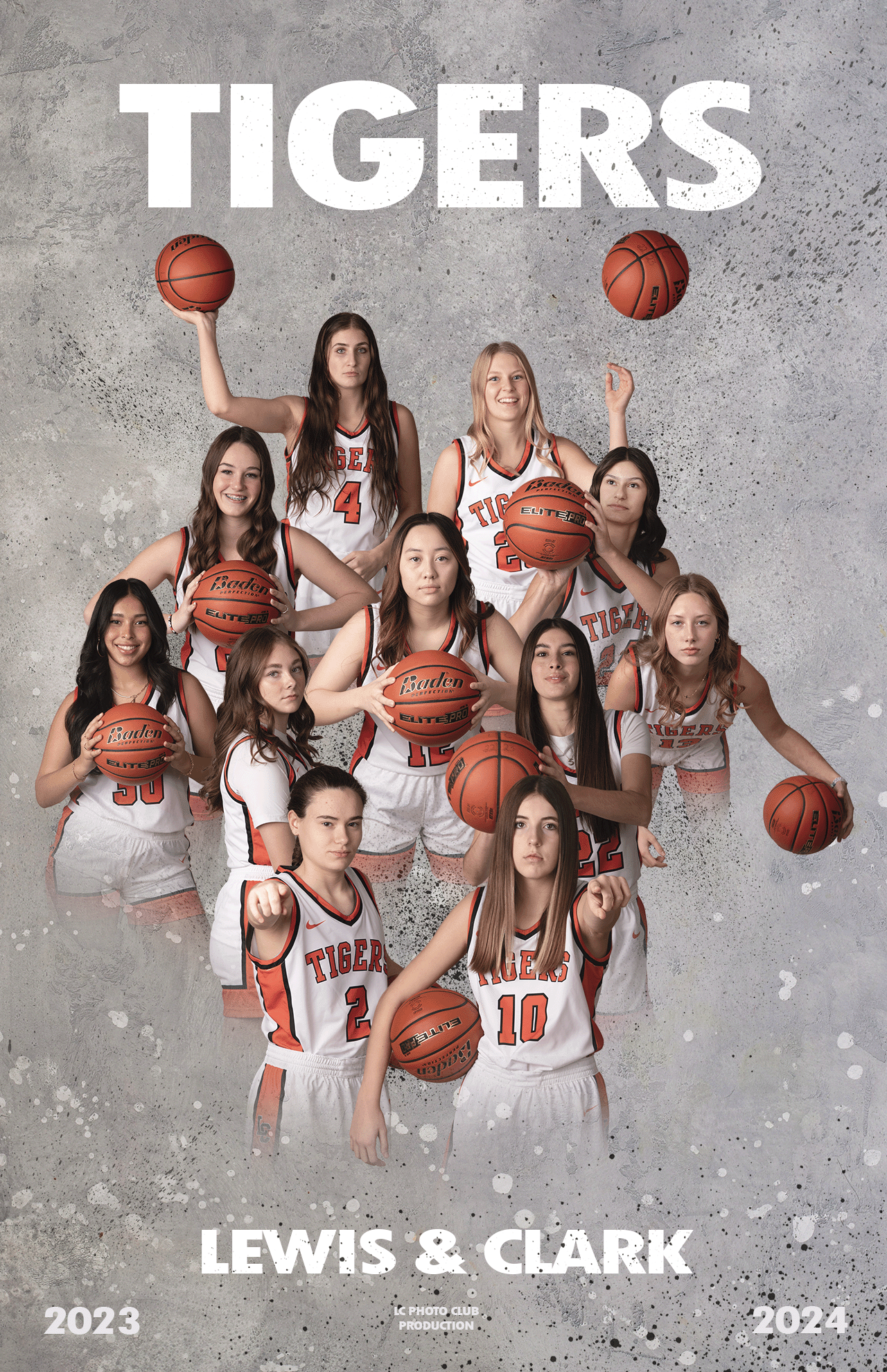 Photo of LC Girls Varsity Basketball Team